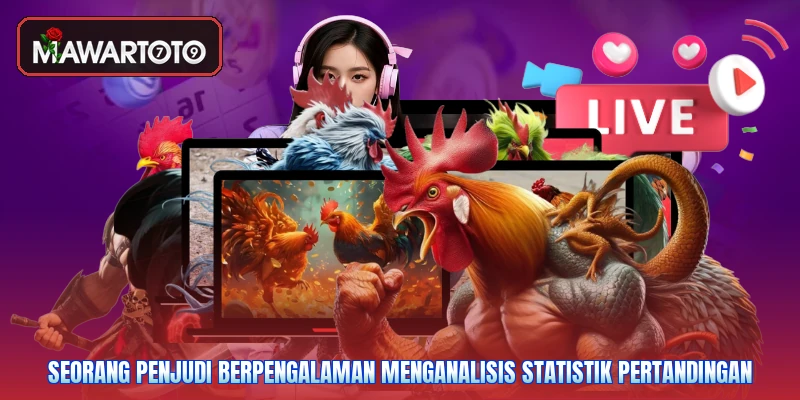 Seorang penjudi berpengalaman menganalisis statistik pertandingan